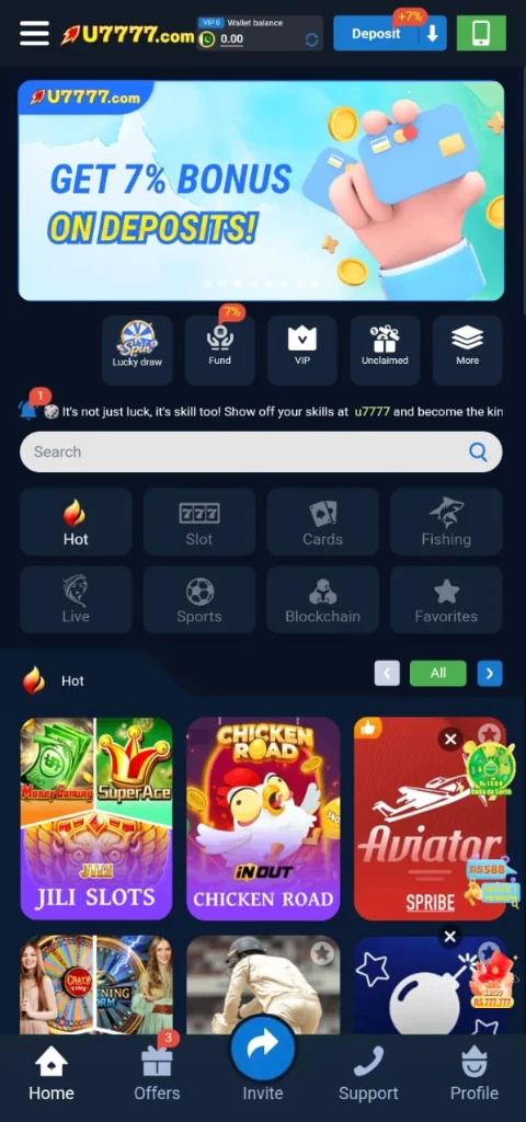 U777 Game Download APK Latest Earning App For Android