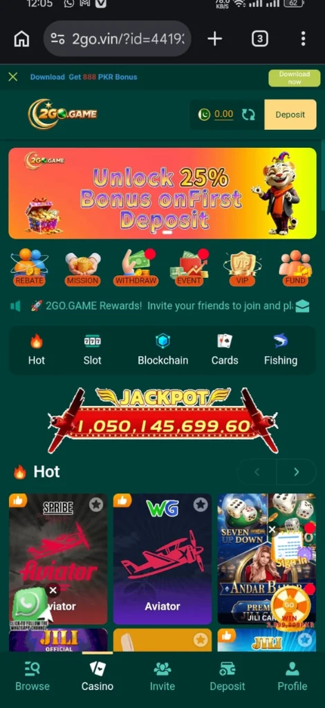 2GO Game Download New Earning App In Pakistan