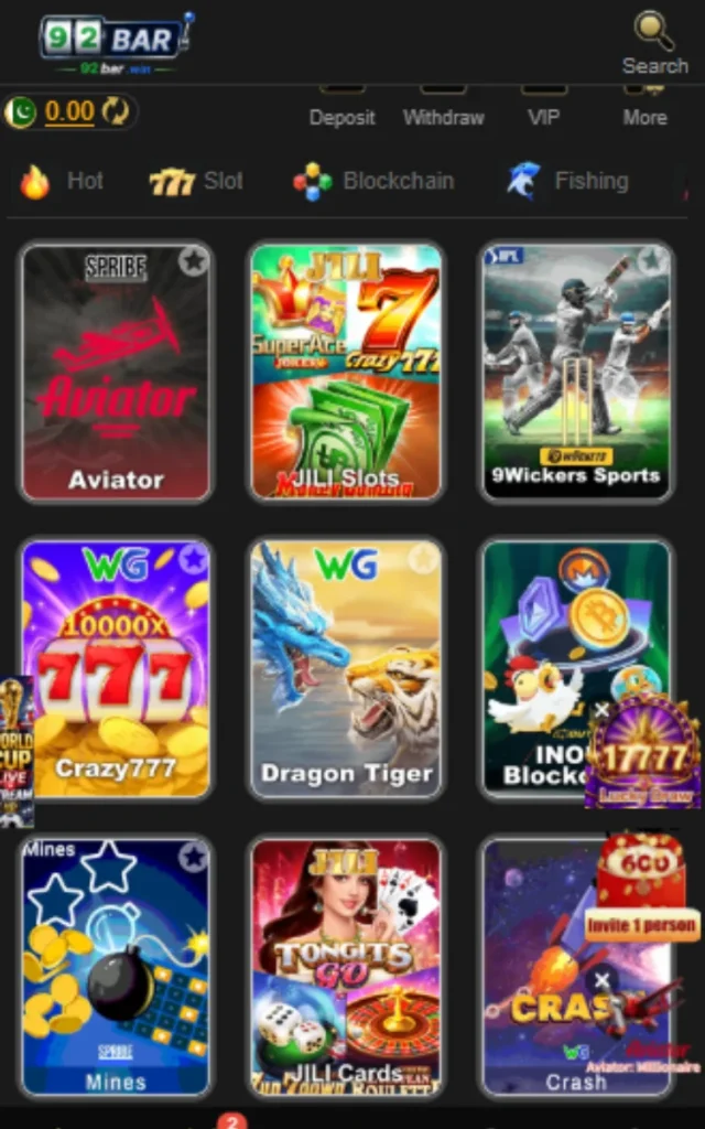 92bar Game
